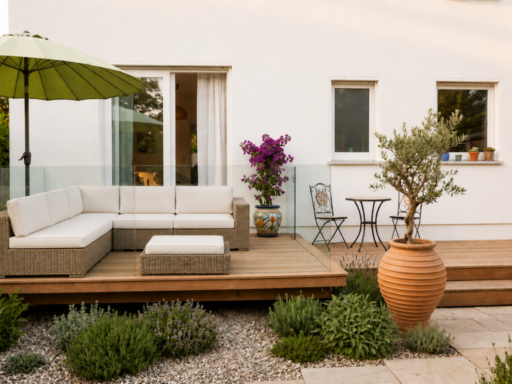 Unsere neue Terrasse