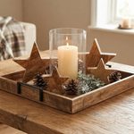 11 wunderschöne Ideen für weihnachtliche Deko-Tabletts auf dem Tisch